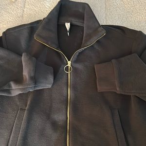Black zip up sweater